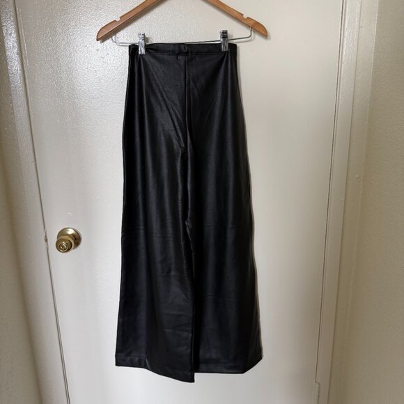 NWT Ripley Rader Black Vegan Leather Straight Leg Crop Pants 1 / XS - Picture 6 of 6